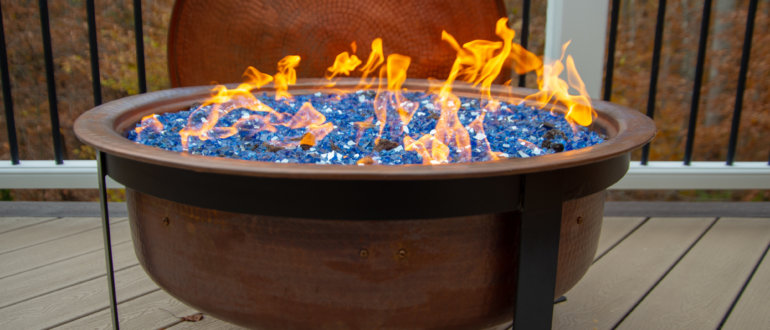 6 Ways To Put A Fire Pit On Wooden Deck, Small Fire Pit Safe For Wood Deck