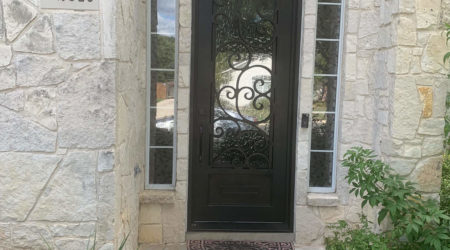 Custom iron door